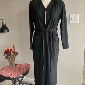 Elegant Black Long Sleeve Dress